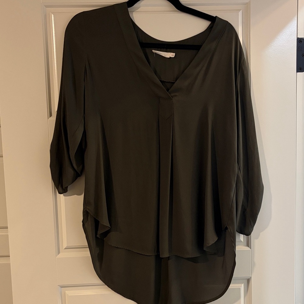 Lush Dark Olive Women's Blouse